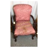 Pink Walnut Side Chair