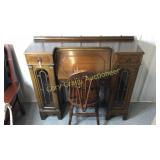 Walnut deck and chair