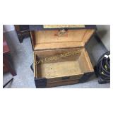 Camelback trunk with picture of boy and girl on