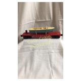 Lionel No. 6801 flatcar blue boat
