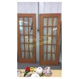 2 French Doors 29 1/2" 31"