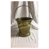 Brass railroad bucket marked "Pullman" in center