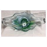 Hand blown candy dish from Italy