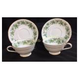 (2) Noritake "Madera" cup and saucer