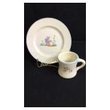 2 piece set, cup and plate, child