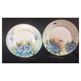 (1) Hand painted, plate marked J&C Bavaria,
