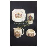 4 pieces of the Cornation of King George and