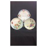 (1) Hand painted plate, mark KPM, (1) Hand