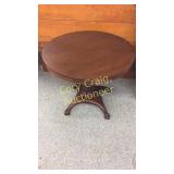 Mahogany Claw Foot Center Table