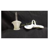 Bone china basket marked Hammerslley & Co. with