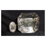 (1) Glass paperweight advertisement “The