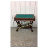 Walnut Writing Desk With Felt Top One Drawer