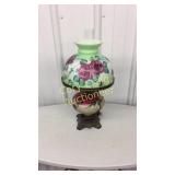 Convicted Oil lamp Hand Painted Matching Shade
