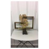 Palm Leaf Wall Shelf and Statue