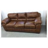 NEW SIMMONS DOUBLE STITCHED LEATHER ? SOFA
