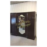 79"x77"x25" 3 Door  Wardrobe with Mirror front