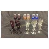 (4) Crystal, short stem, amethyst