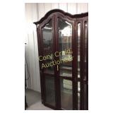 Lighted Cairo Cabinet With Glass Shelfs Mirror
