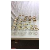 Crystal Stems Very Rare Gold Rim Old Depression