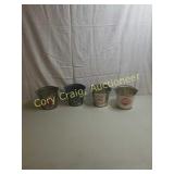 3 Falstaff Beer Buckets, 1 Columbia Turn Verein