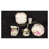 5 misc pcs of Nippon. (1) Berry bowl, Marked: