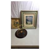 Old 15x20 Oval Frame w/ Unknown Image, Vintage