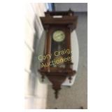 German 8 Day T/S Wall Clock Walnut Case with