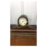 Ansonia 8 Day Tumbour Style Clock Porcelain Dial