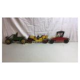 3 Vintage Sexton Cars Plaques Metal Wall Display