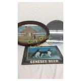 22.5 x 14.5 oval frame with curved glass, p