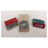 (3) pitch pipes, all in original boxes. (1) WM