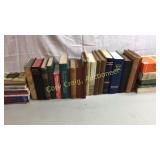 Assorted hardcover and paperback books and