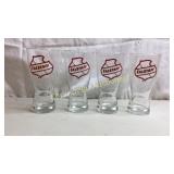 set of 4 Falstaff glasses