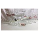 (3) Tall Griesedieck Bros tall beer glasses, (3)