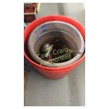 3 Water Buckets with misc