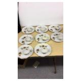 8 Pc Sandwich Set Plate& Cups Japan Ca 1886