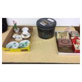 Cups, Saucers, Pop Corn Tin, Kids books, Tea Bag