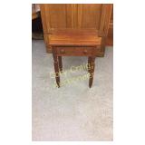 ANTIQUE Stand With Drawer Solid Walnut 2