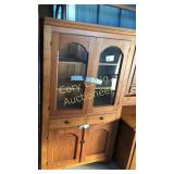 Oak Kitchen/ Jelly Cupboard w/ Tines On Each