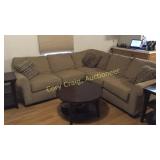 8’x8’ Name Brand Tan L Shaded Sectional Nice Clean