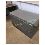 Metal 2 drawer lateral file cabinet