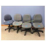(4) office chairs on casters