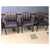 (3) matching arm chairs, nice cond