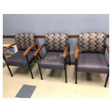 (3) matching arm chairs nice cond.