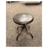 Antique adjustable stool