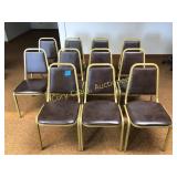 (11) Stack Chairs, nice cond.