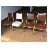 (4) Stack Chairs, nice cond.