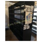 Metal shelf unit with adjustable shelves