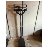 Antique Platform Scales and height measure