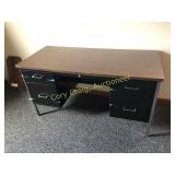 Metal office desk